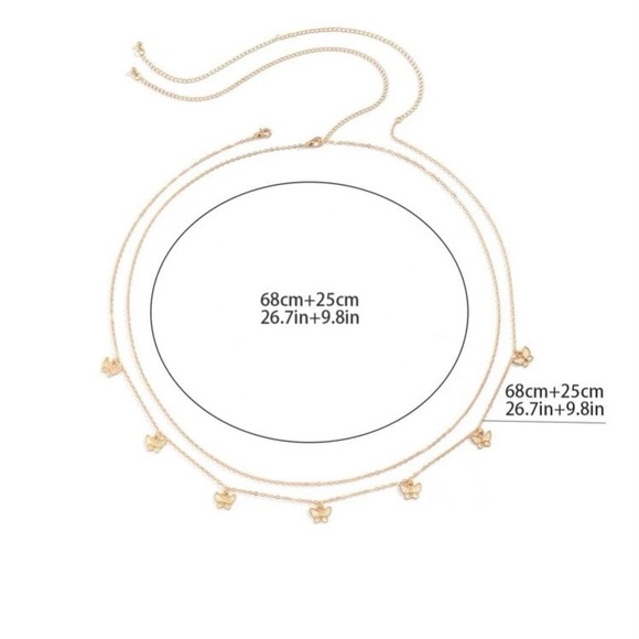 2 pcs butterfly waist chain - Picture 2 of 3